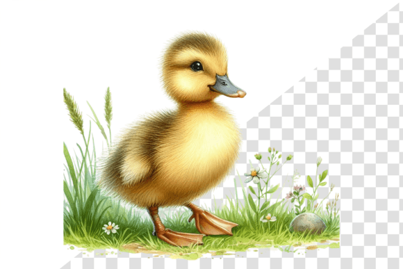 Download Curious Duckling Watercolor Clipart - Curious Collection