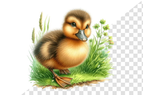 Download Curious Duckling Watercolor Clipart - Curious Collection