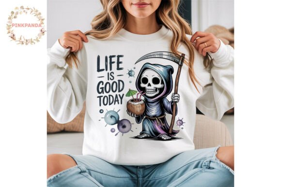 Download Cute Grim Reaper Summer Drink Clipart - Summer drink Collection