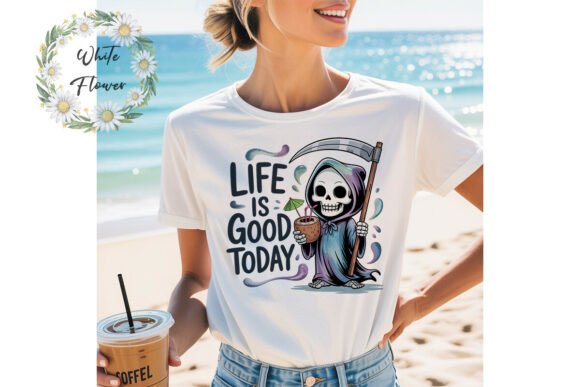 Download Cute Grim Reaper Summer Drink Clipart - Summer drink Collection