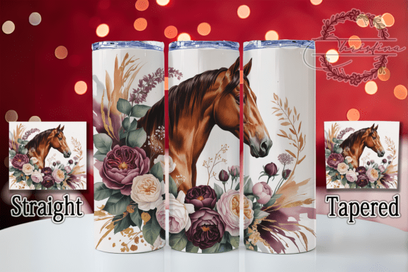 Download Moody Floral Highland Horse 20oz Tumbler - Moody floral Collection