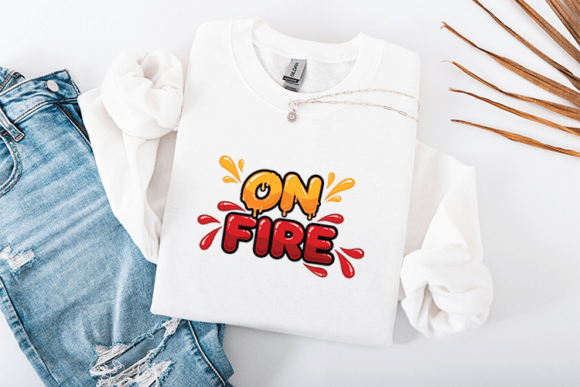 Download On Fire Slime Graffiti Drip Streetwear - Fire Collection