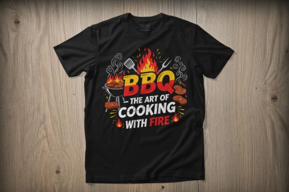 Download BBQ the Art of Cooking with Fire T-shirt - Fire Collection
