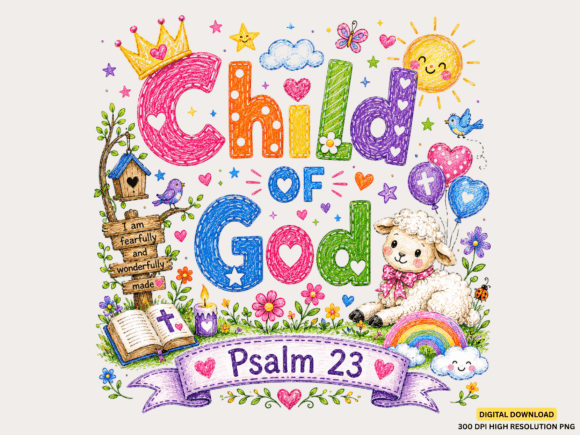 Download Child of God Psalm 23 Christian PNG - Child of god Collection
